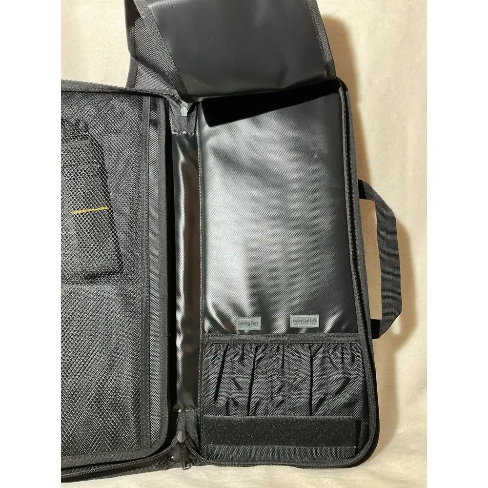 Cangshan Knives Carrying Case New Black Canvas Zip Shoulder Strap Travel Bag